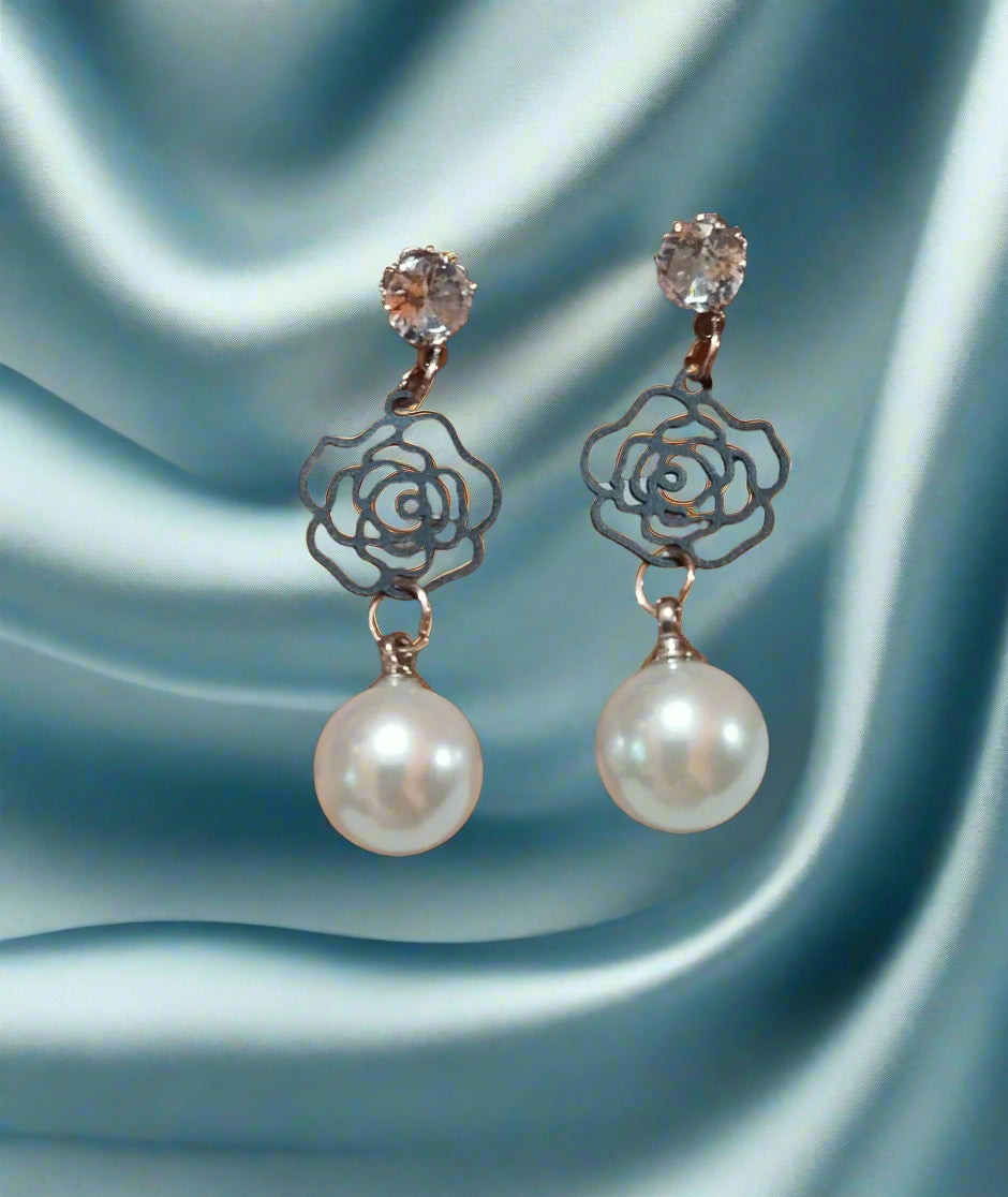 Trendy light weight shiny earring with korean western stylish danglers-f-BELK007f-3a-PunnagaiDJ