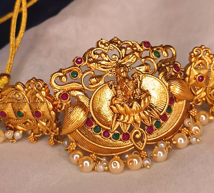 Mesmerizing antique Choker lakshmi _6peacock-PunnagaiDJ