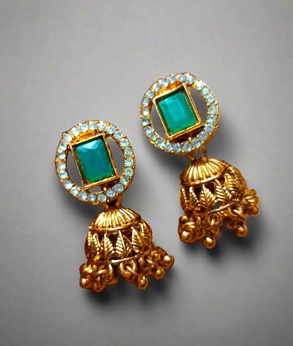 Stunning Antique Choker Emerald stone set-PunnagaiDJ