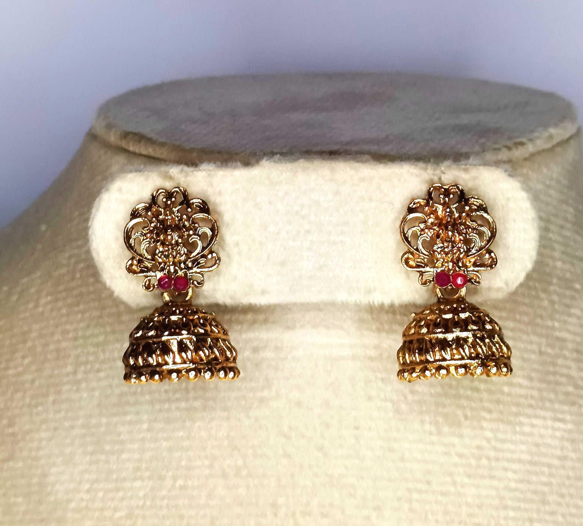 Sparkling Antique lakshmi peacock Haram with lakshmi chain
