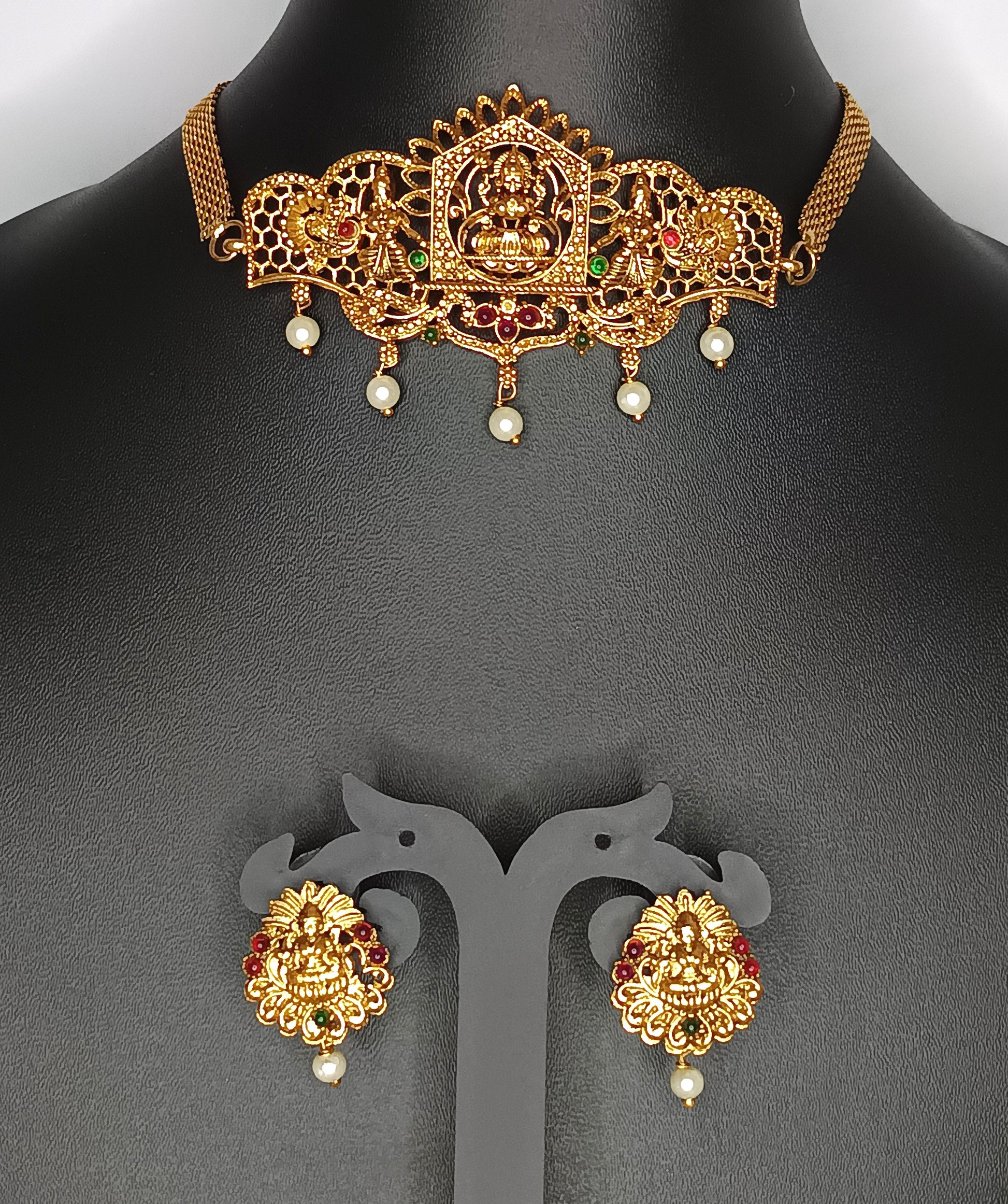 Bewitching Antique Choker lakshmi natya