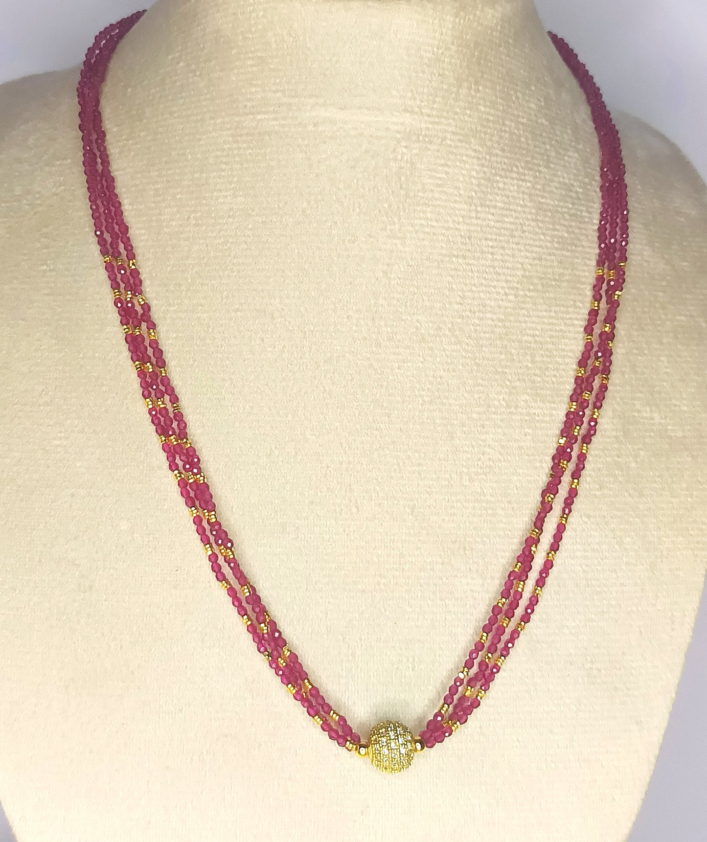 Different colors Crytal Chain with white stoned gold plated drop