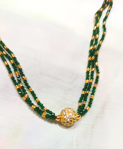 Different colors Crytal Chain with white stoned gold plated drop