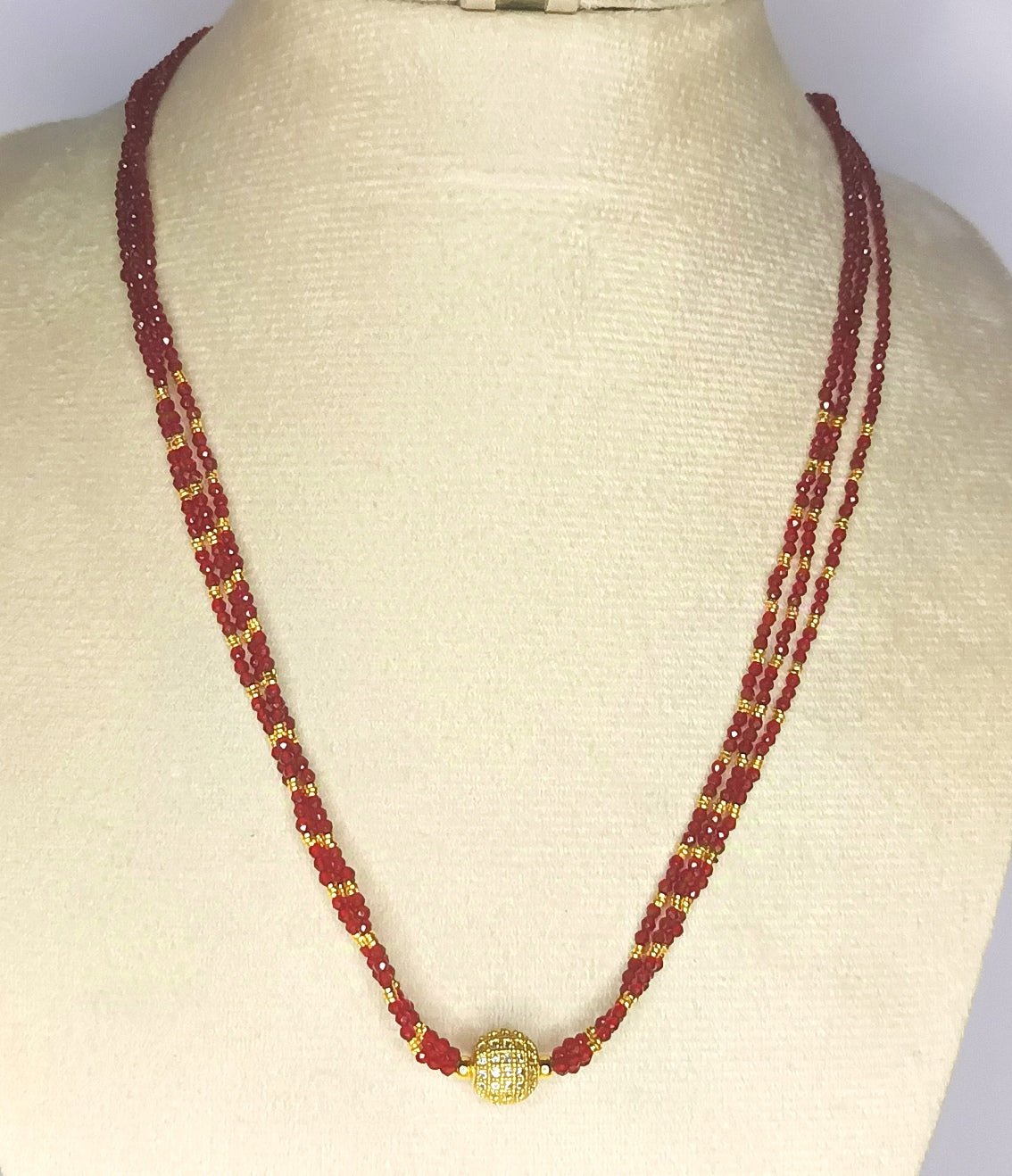 Different colors Crytal Chain with white stoned gold plated drop