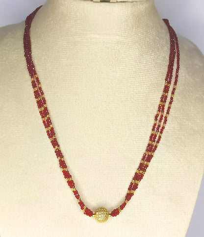 Different colors Crytal Chain with white stoned gold plated drop
