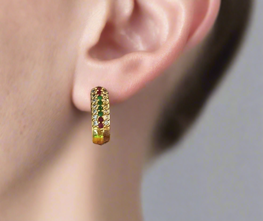 Multicolor stud earrings