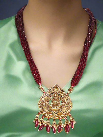 Red Crystal bead pendent Chain