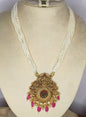White Bead Chain with pendent