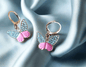 gold plated AD butterfly earrings hoop dangler
Enamel Butterfly Charms Handmade Insect Earrings
Girls college party
