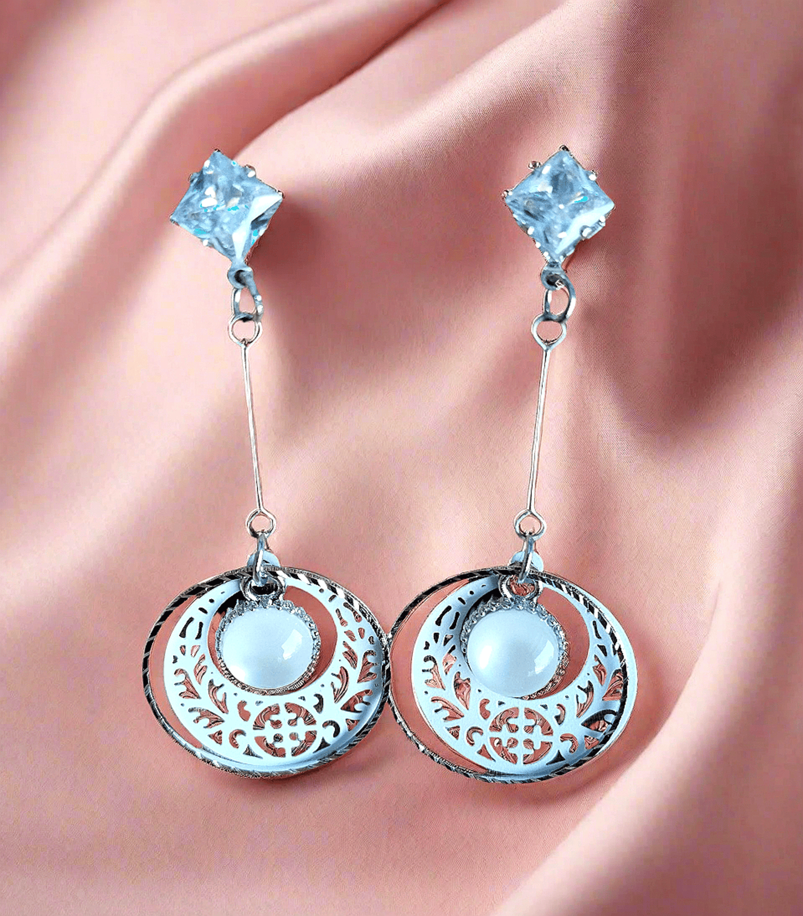 trendy earrings women girls korean western stylish fancy light weight shiny cubic zirconia diamond pearl alloy drops danglers hoop earring Korean fashion earrings and dangler
K-style jewelry
Minimalist trendy statement earrings
Chic jewelry
Elegant drop earrings
Pearl dangler earrings
Geometric Delicate earrings
Crystal drop earrings
Trendy Korean earrings
Aesthetic earrings
Cute Korean earrings
Y2K earrings
K-pop inspired earrings
Modern chic jewelry
Luxury fashion earrings
Office wear earrings
Minimalist 
