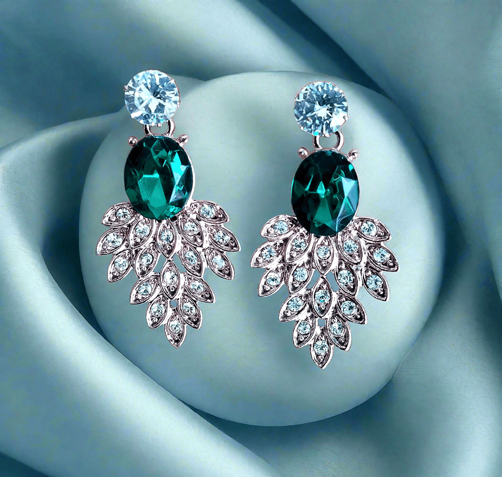 Trendy multicolor cute rose gold  earrings will make a perfect gift for your girlfriend, daughter, sister..! enough for party, office wear .korean shiny earring with western stylish danglers