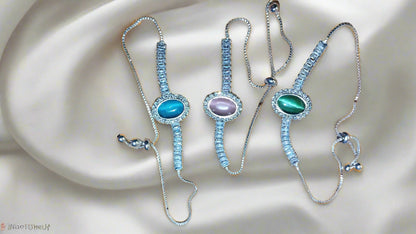 Trendy sleek cubic zirconia Bracelet for office wear-c