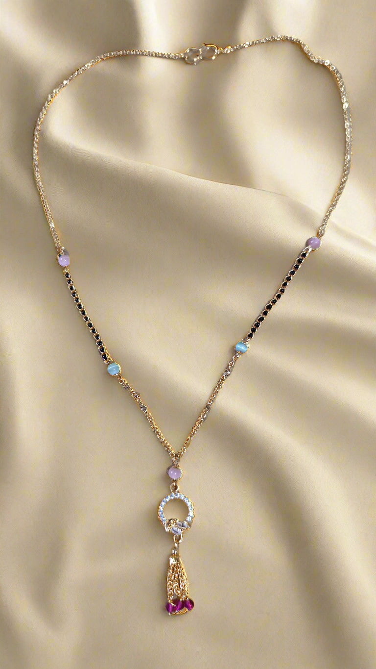 Mangalsutra light weigth Gold Chain with pendent