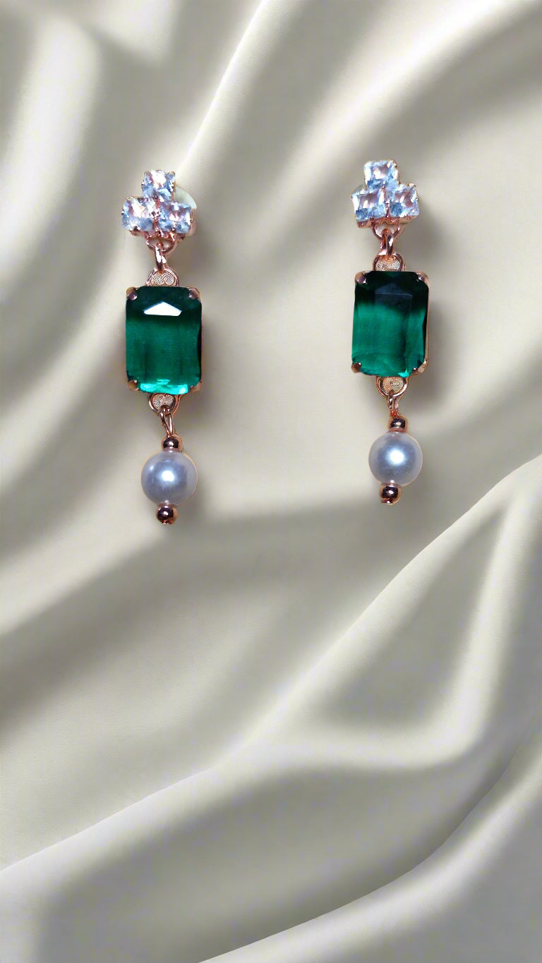 Pearl necklace set
American diamond Necklace set