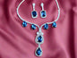 Alluring  Rhodium plated American diamond Necklace set