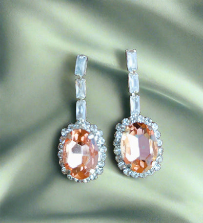 Alluring  Rhodium plated American diamond Necklace set